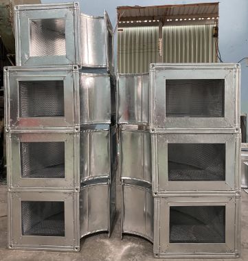 Co ống gió vuông tiêu âm