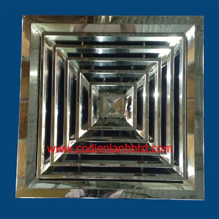 Miệng gió 4 hướng inox